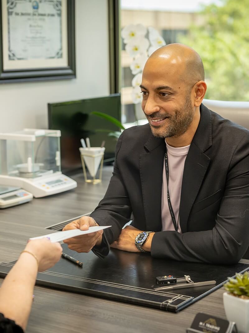 Jewelry Buying Transaction Austin Diamond Buyer